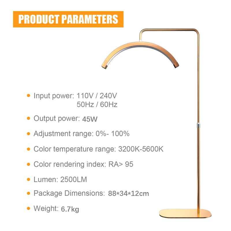 LED Half-Moon Light for Beauty & Makeup Studio Lighting