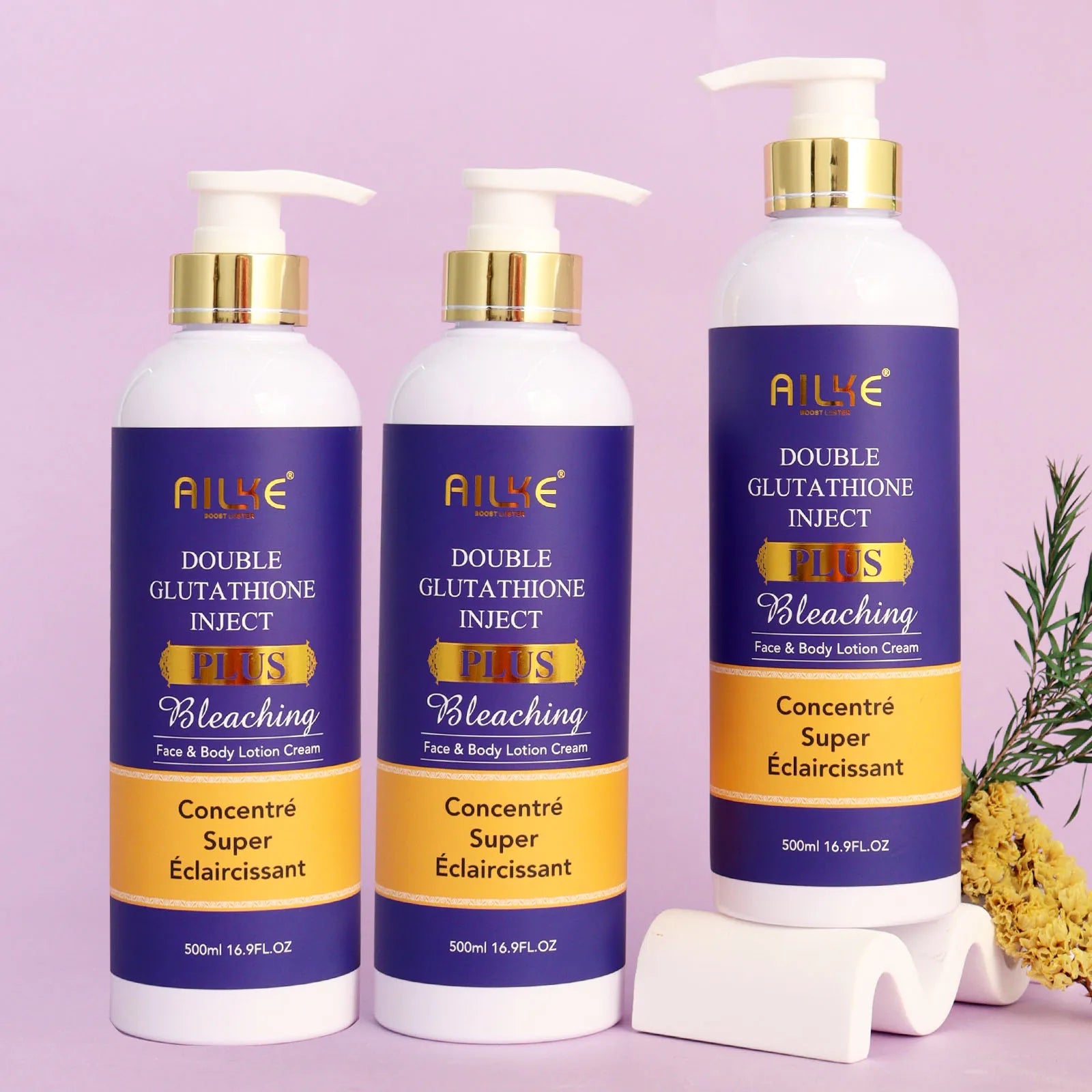 Double Glutathione Whitening Serum for All Skin Types - Reduces Dark Spots & Moisturizes 120ml