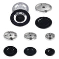Gas Stove Burner Cover Set for Sabaf Range - Flame Diffusers & Crown Caps