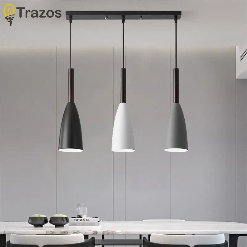 Modern 3-Head LED Chandelier for Dining Rooms - Creative Nordic Style Lighting