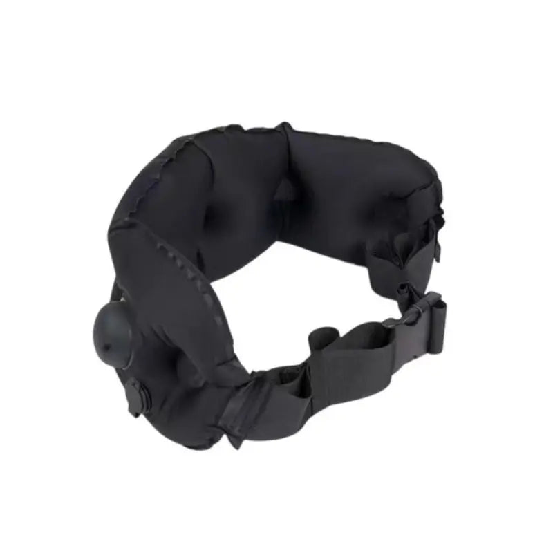 Inflatable Lumbar Support Pillow with Storage Bag - Adjustable Breathable Cushion for Home and Office