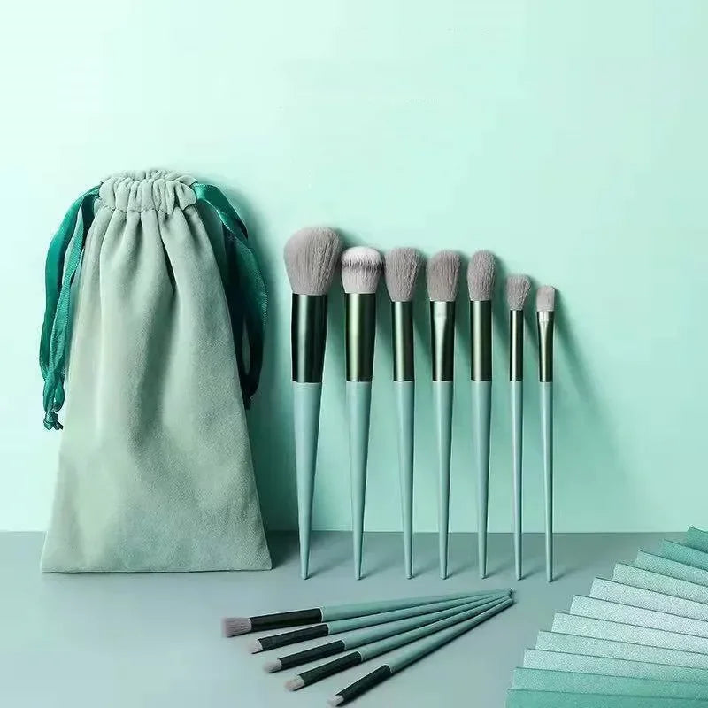 13-Piece Makeup Brush Set with Eye Shadow and Foundation Brushes – Soft Cosmetic Tools for Women