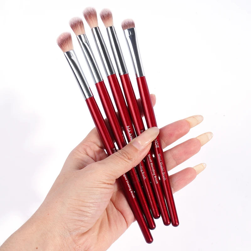 5PCS Eye Shadow Makeup Brush Set - Concealer, Shader, Portable Beauty Tools