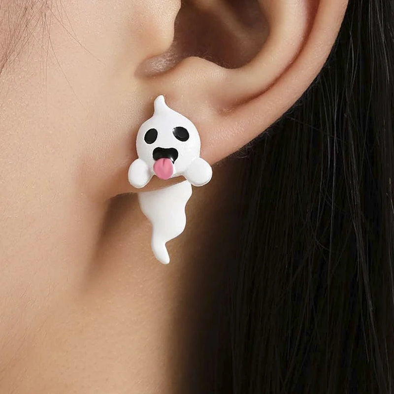 Halloween Ghost Stud Earrings Noctilucent Festival Jewelry for Men Women