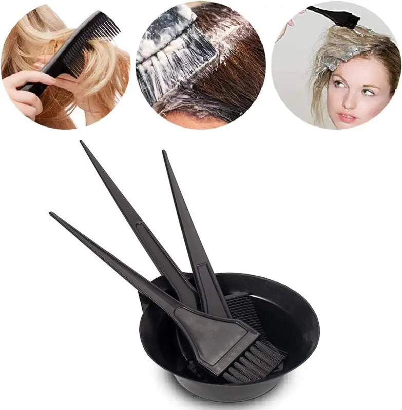 Professional Hair Coloring Kit with Dye Brush & Tools for DIY & Salon Use