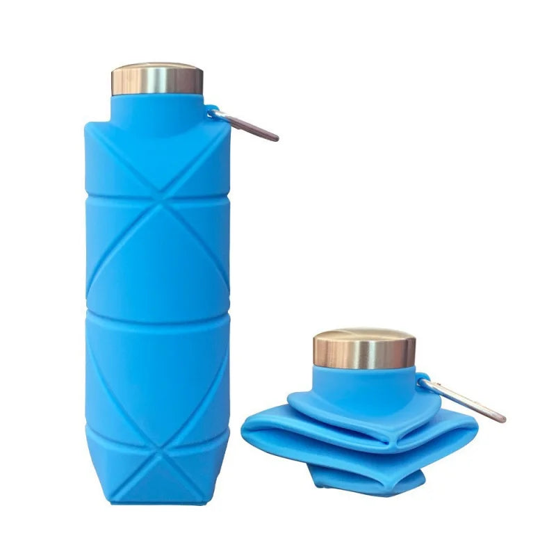 700ml Silicone Folding Water Bottle - Portable, Drop-Proof Hydration for Outdoors