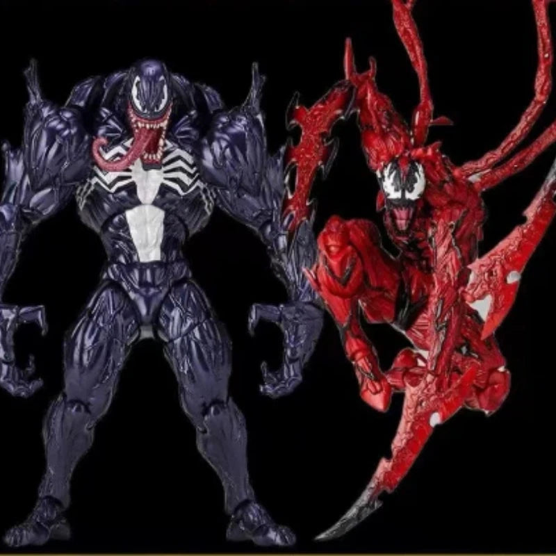 Venom Carnage Action Figure Collectible - Highly Articulated PVC Model with Accessories