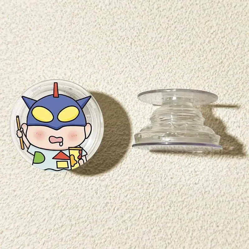 Crayon Shin-chan Mobile Phone Stand - Extendable, Adhesive, Rotatable Desk Gadget