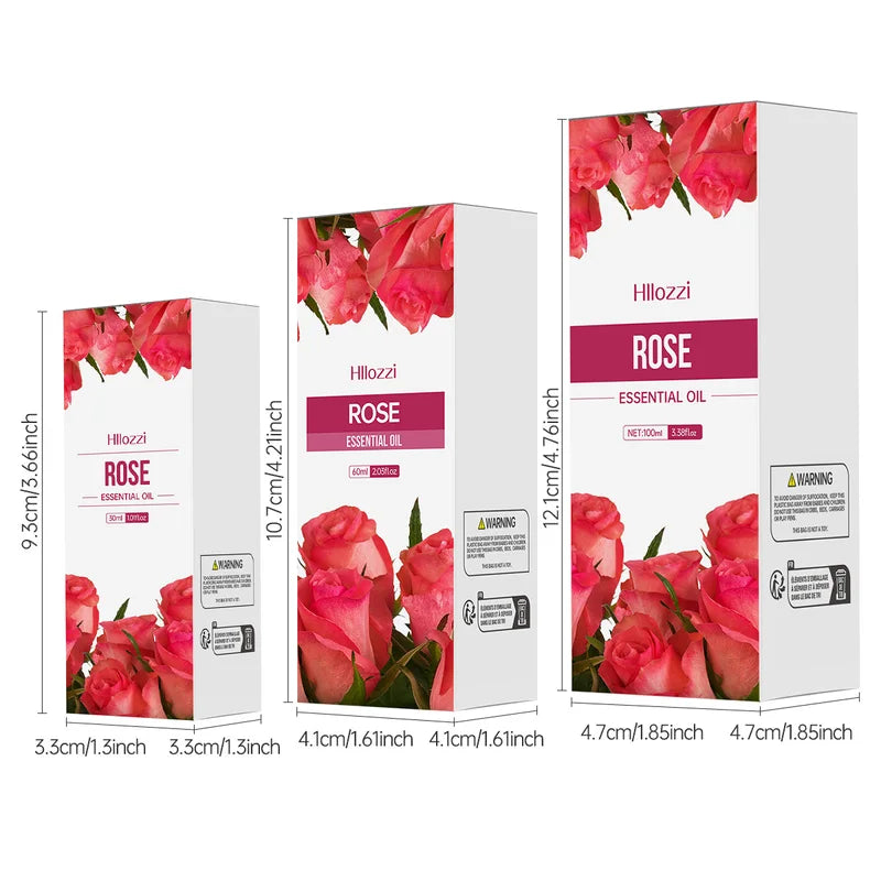 Rose Essential Oil for Skin Care Aromatherapy Massage Oil 30ml 60ml 100ml