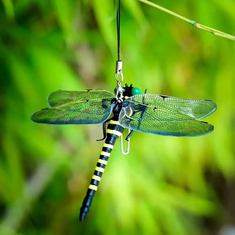 12cm Realistic Dragonfly Garden Insect Repellent Model Hanging Ornament