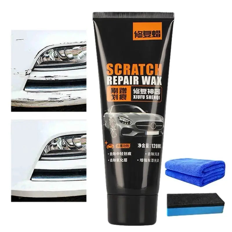 Car Scratch Repair Wax - Auto Paint Touch-Up & Polishing Tool 120ml