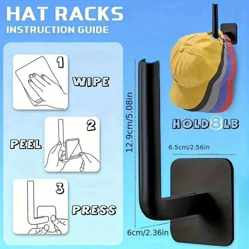 Strong Adhesive Hook Set 2/4/6PCS No Punching Wall Mount Sticky Hooks for Home Organization