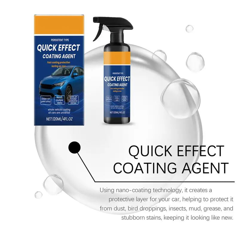 120ml Car Coating Spray Ceramic Wax Protectant Waterless Wash for Vehicles