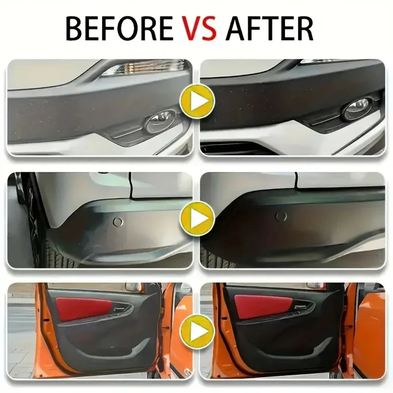 Heavy-Duty Car Plastic Renovator Wax - Scratch Repair & Protectant for Bumpers, Dashboards, Interiors