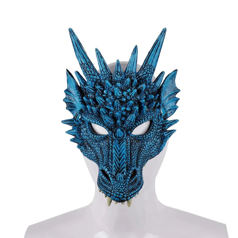 Halloween Horror Dragon Mask for Cosplay and Party Decorations - PU Foam 3D Mask