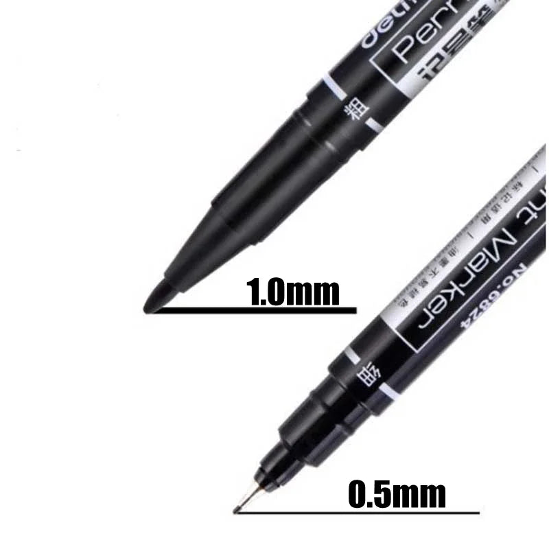 9pcs Waterproof Permanent Paint Marker Pen Set Oil-Based Quick Dry Stationery