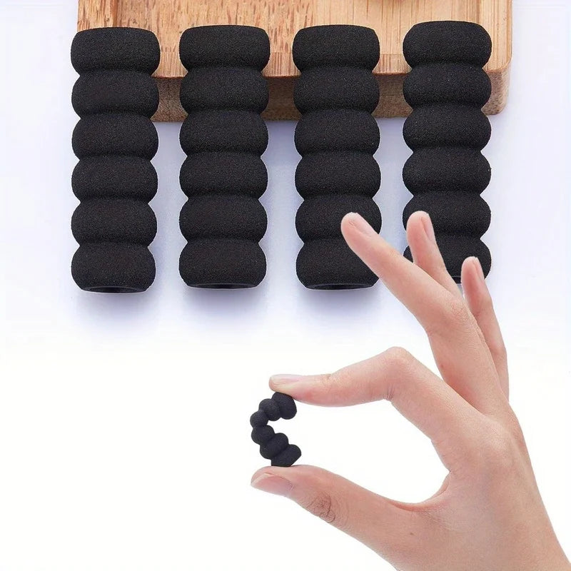Foam Pencil Grip Set - Black, Red, Blue, Comfort & Ergonomic Pen Holders