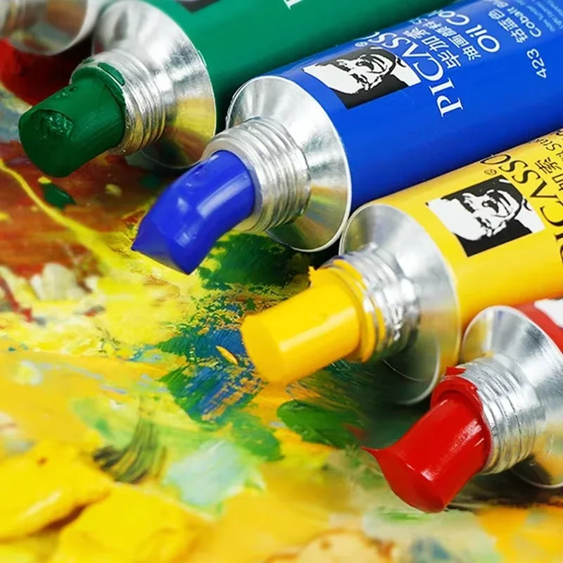 50ml High Saturation Oil Paint Tube for Artists - Non-Toxic, Mixable, Fast Drying