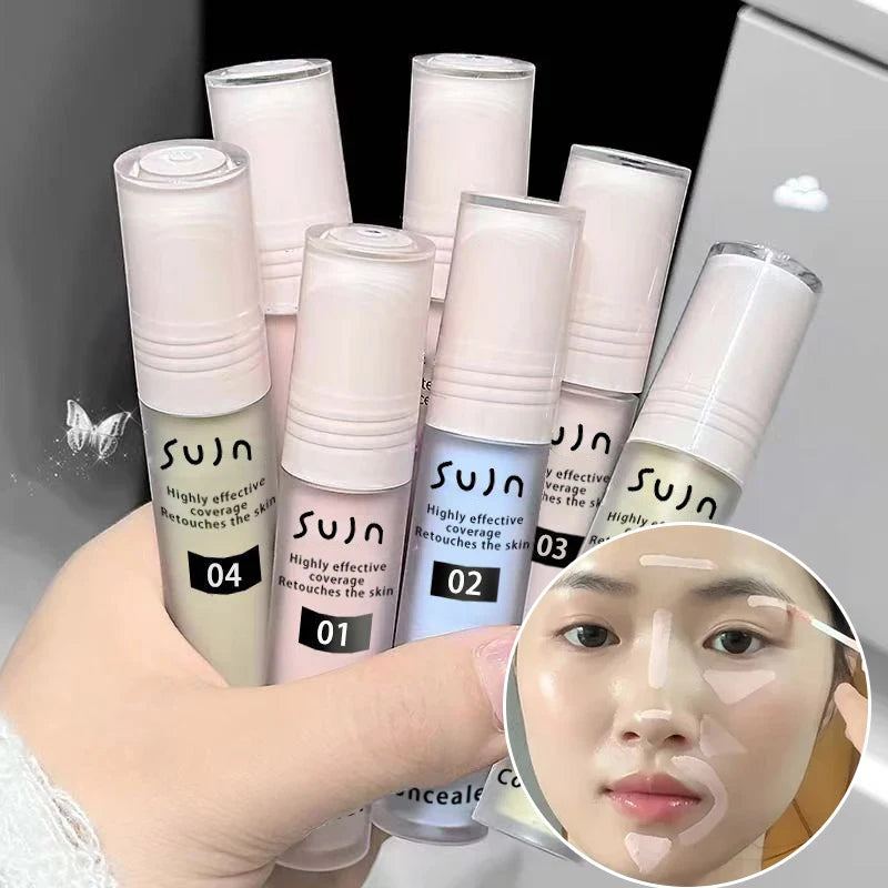 Brightening Long-Lasting Liquid Concealer for Face & Contour - Full Coverage & Hydrating