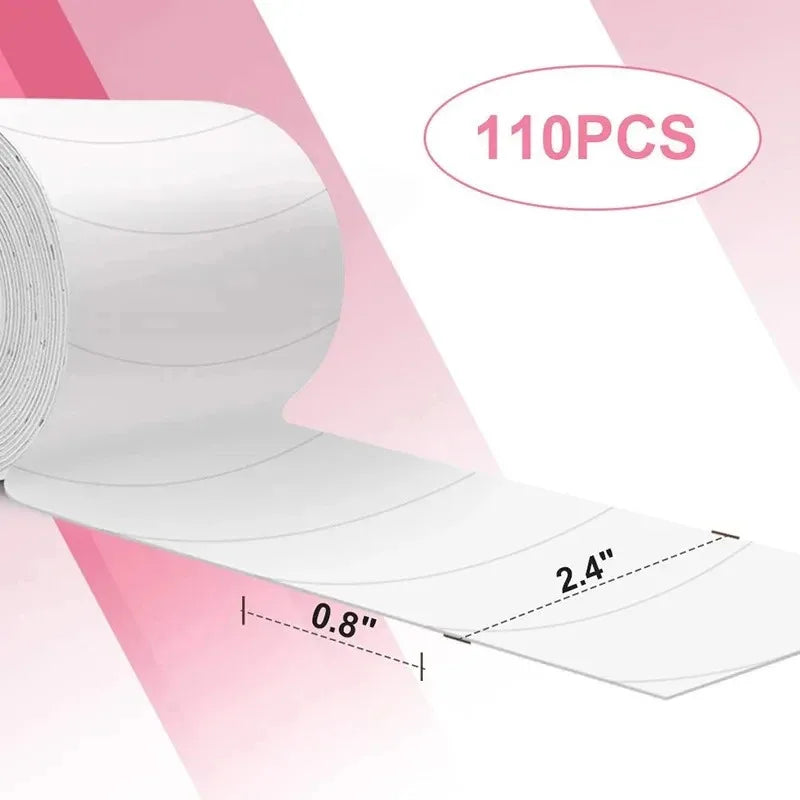 Micro Foam Eyepads 110Pcs Painless Lash Eye Patch Tape Makeup Stickers