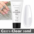 Poly Nail Extension Gel - Strong Builder Gel for Sculpting & Extensions 50ML - Long-Lasting, Natural-Looking Nails, UV LED Curable