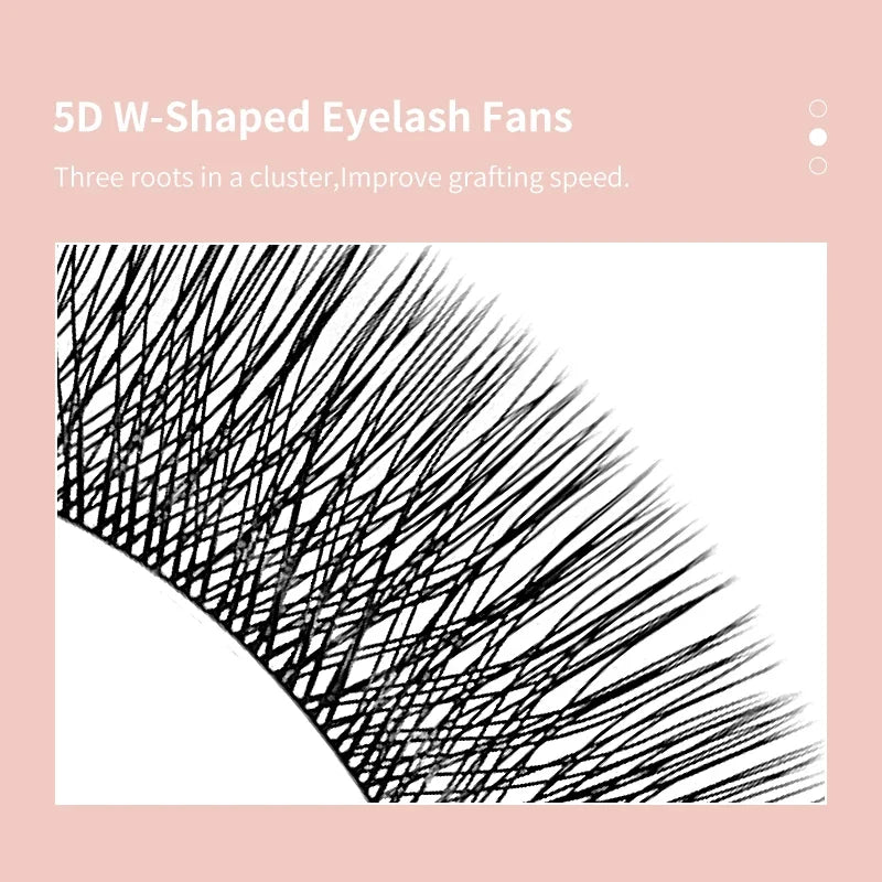 DIYDAY 5D W Shape Eyelash Extensions Premade Fans Natural Soft Lashes