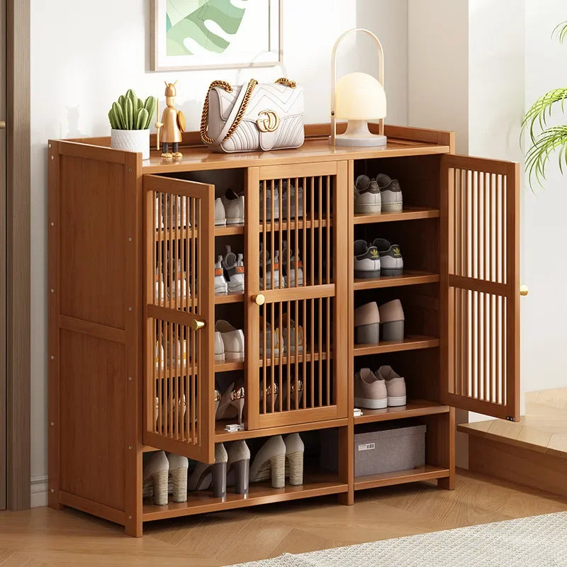 Multi-Layer Shoe Storage Cabinet for Home Entryway and Hallway