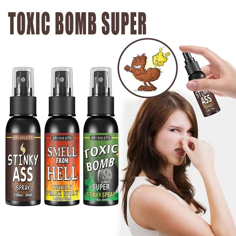 30ml Prank Fart Spray Set - Halloween Gag Gases for Adults Kids
