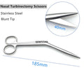 Stainless Steel Nasal Surgical Scissors Rhinoplasty Operating Instrument - Sharp Edge, 1pcs
