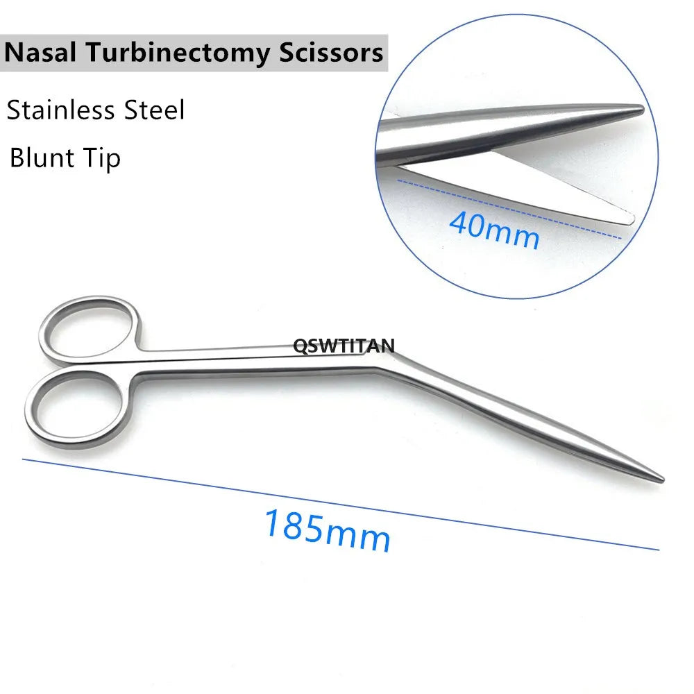 Stainless Steel Nasal Surgical Scissors Rhinoplasty Operating Instrument - Sharp Edge, 1pcs
