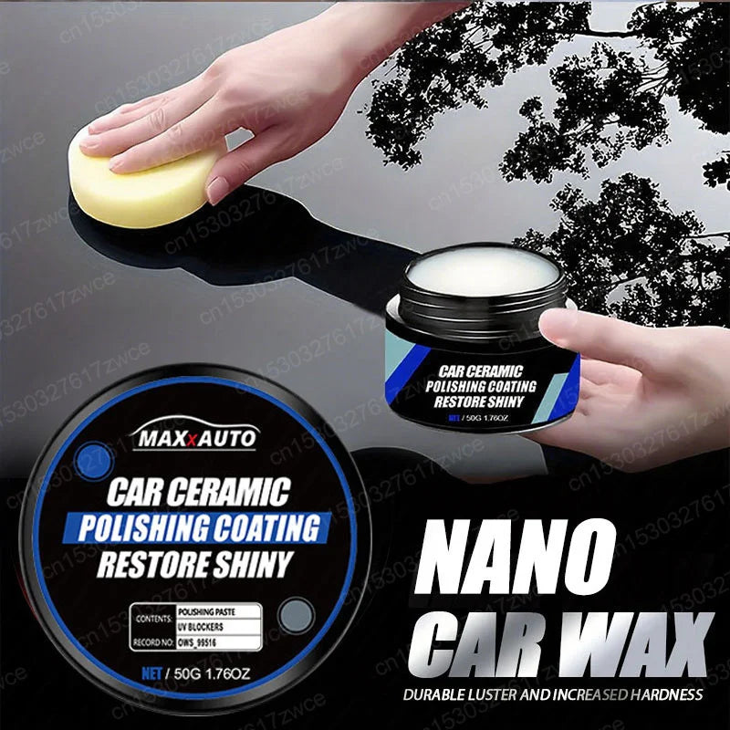 Car Ceramic Nano Polish Wax for Scratch Repair and Hydrophobic Coating - Liquid Car Polish