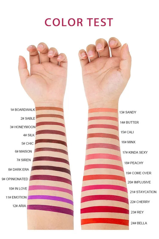 High Pigment Waterproof Lip Liner Pencil - Long Wear & Vegan Makeup