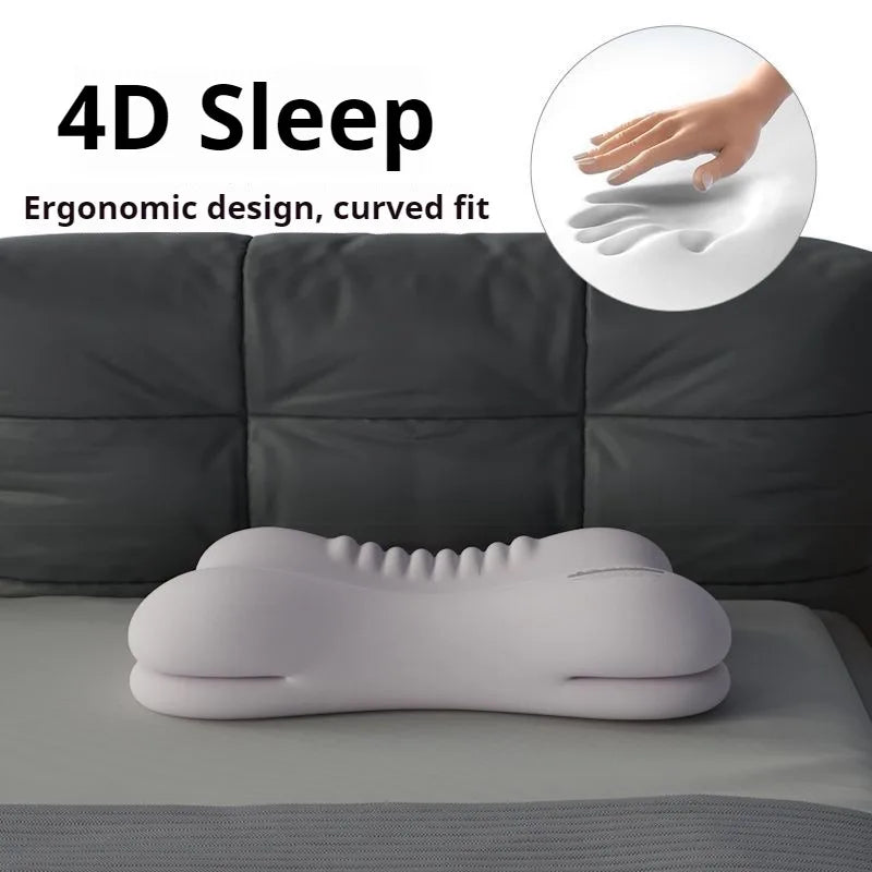 Ergonomic Memory Foam Pillow for All Sleep Positions - Neck Pain Relief