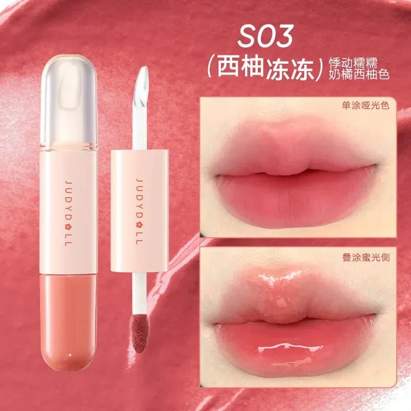 Long-Lasting Liquid Lipstick with Mirror Water Light Lip Gloss - Various Colors