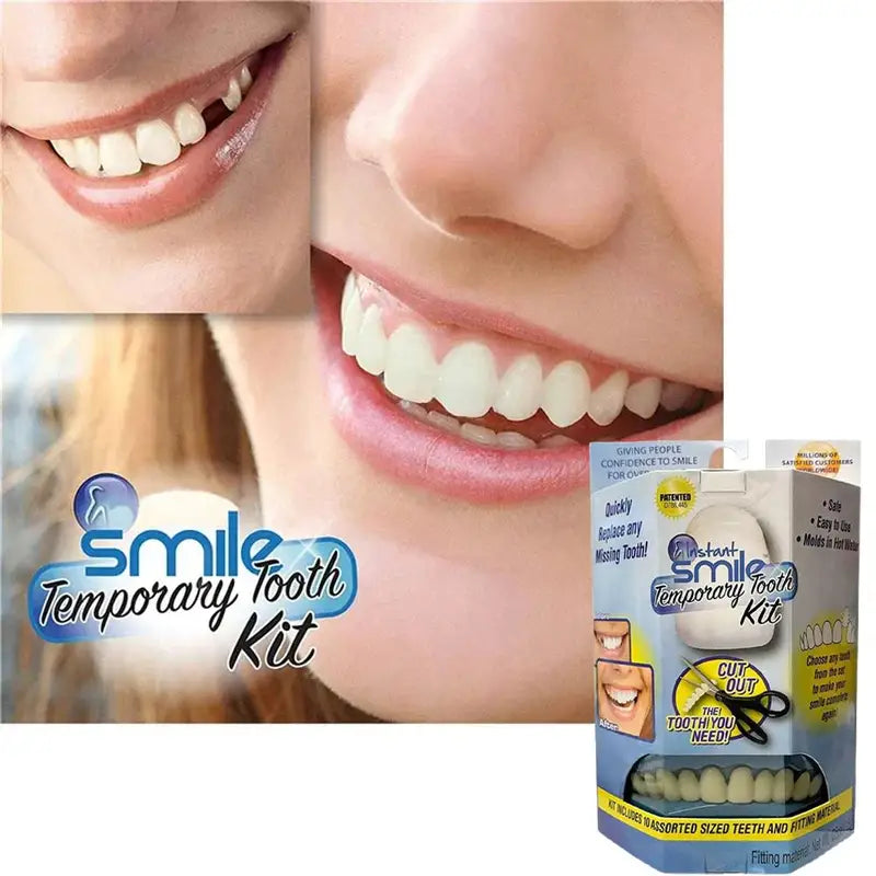 Denture Veneers Set - Flexible Silicone False Teeth for Repair & Cosmetology
