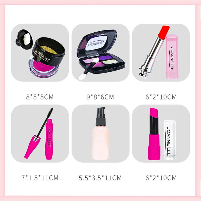 Kids Pretend Makeup Set Educational Toy for Girls Play House Simulation