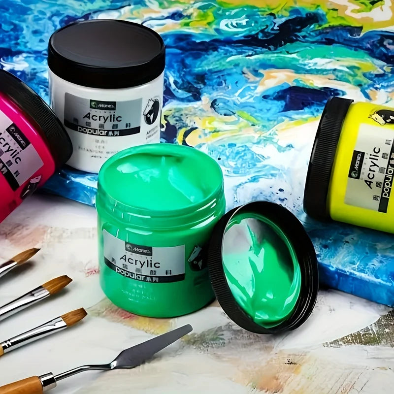 300ml Acrylic Paint for Art Wall, DIY Crafts, Hand-Painted Clothes & Shoes, Indoor Use