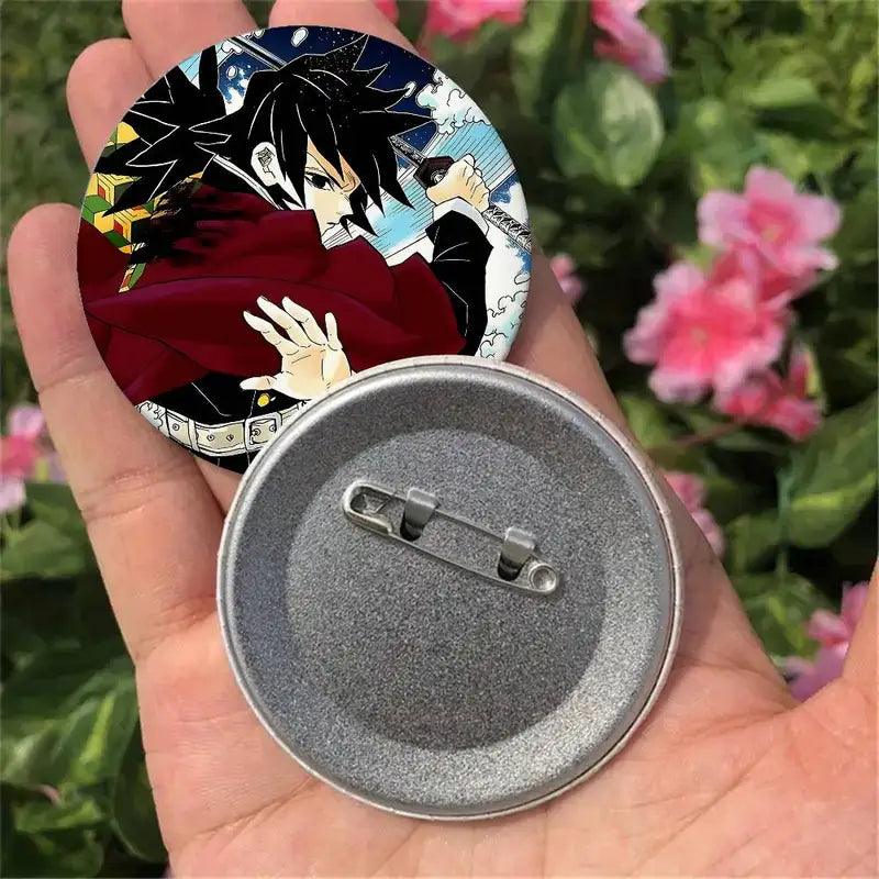 Round Badge Pins for Clothing Bags and Accessories - Creative Button Collection