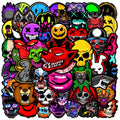 50Pcs Horror Skull Stickers Waterproof Decals for Phone Luggage & Skateboards