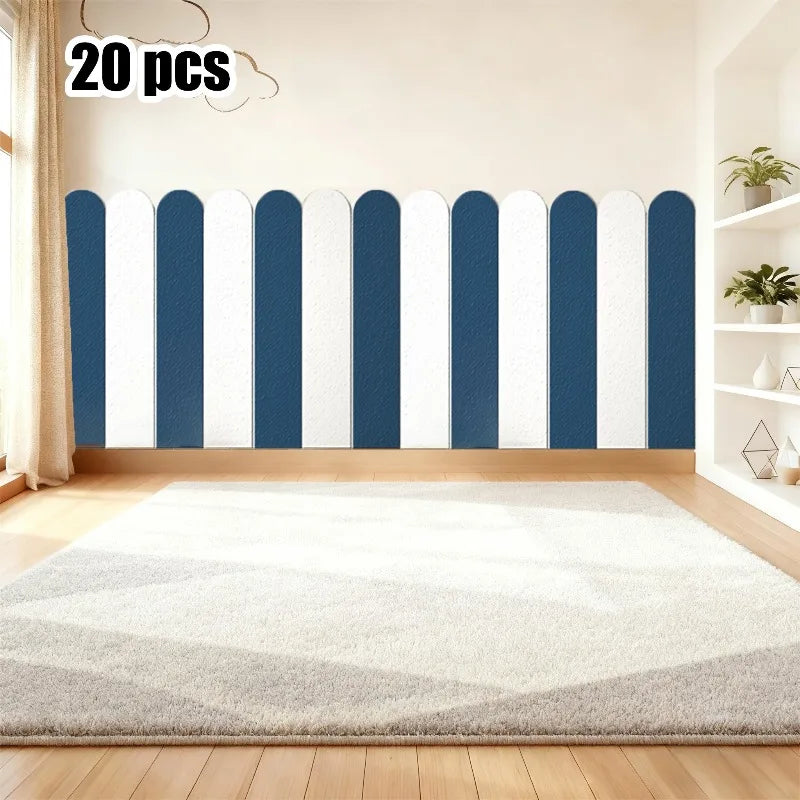 20pcs Self-Adhesive Foam Wall Panels for Acoustic & Decorative Wall Decoration