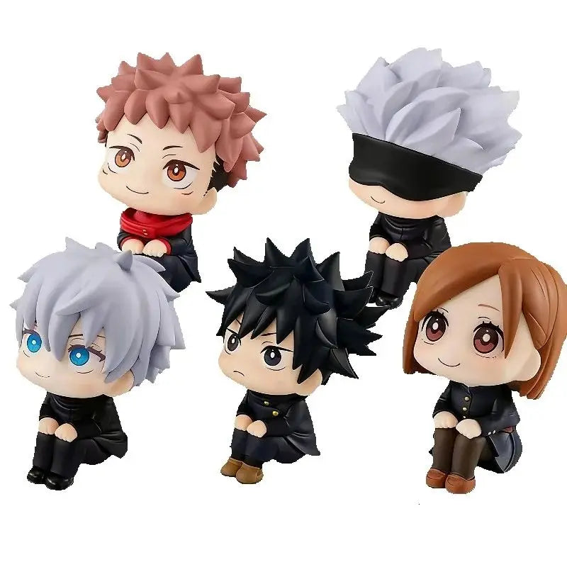 Jujutsu Kaisen Chibi Sitting Figure Set - Anime Collectible Toys for Fans
