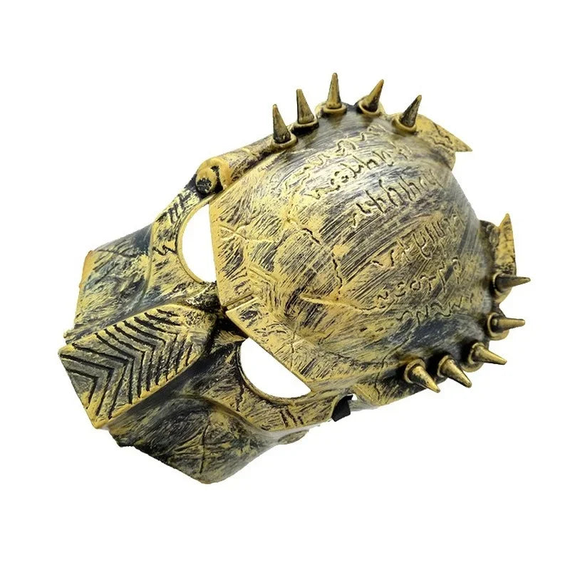 Predator Halloween Mask Cosplay Alien Mask with Rivets and Snap Closure