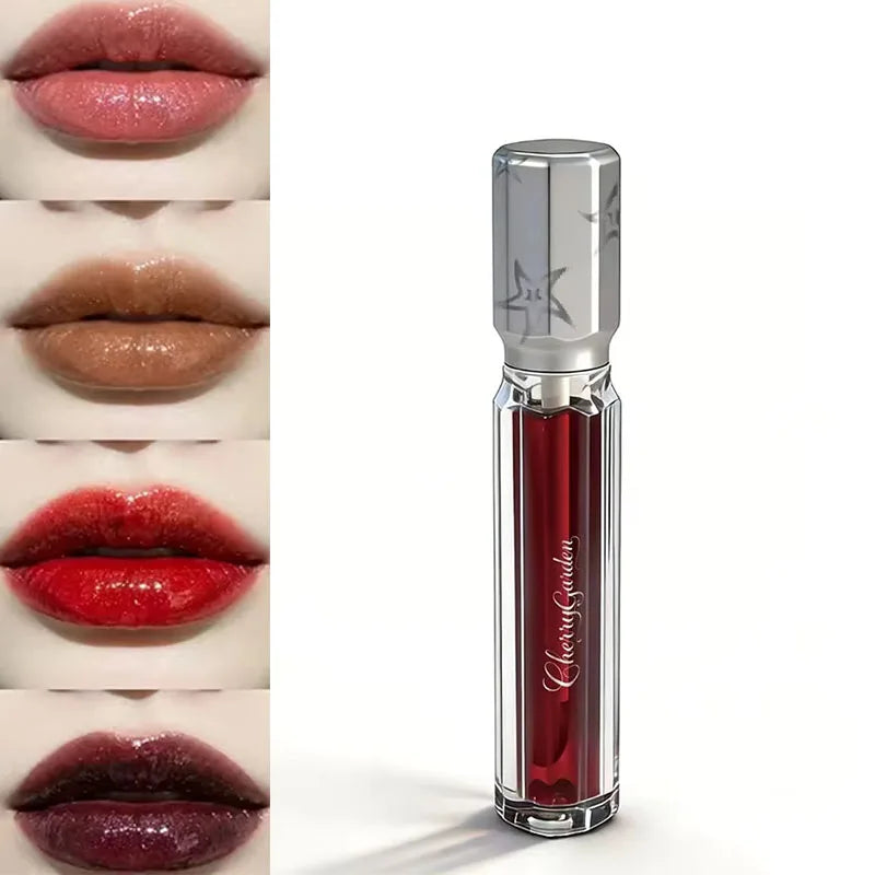 Goth Shimmer Lip Gloss Set with Glitter Nude & Colorful Variants