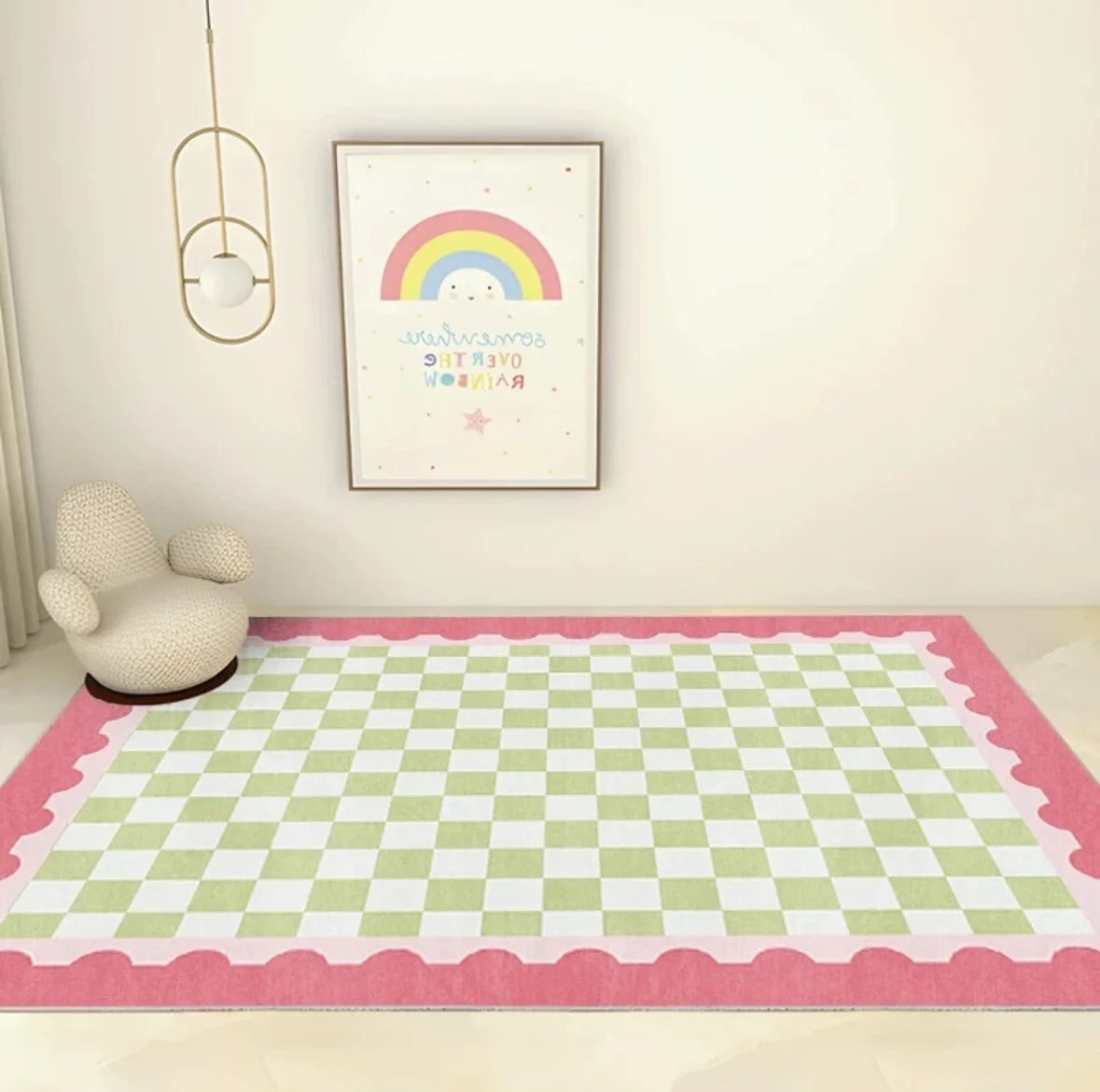 Imitation Cashmere Carpet for Bedroom and Living Room - Non-Slip, Easy Care Home Decor