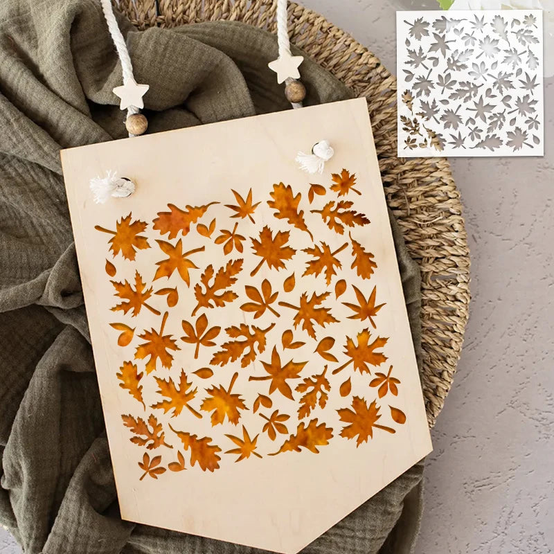 Reusable Maple Leaf Stencil for Painting and Airbrush Art - Fall Design Template
