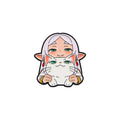 Cute White Haired Elf Enamel Pin Set - Cartoon Girls Brooches for Backpack or Clothing