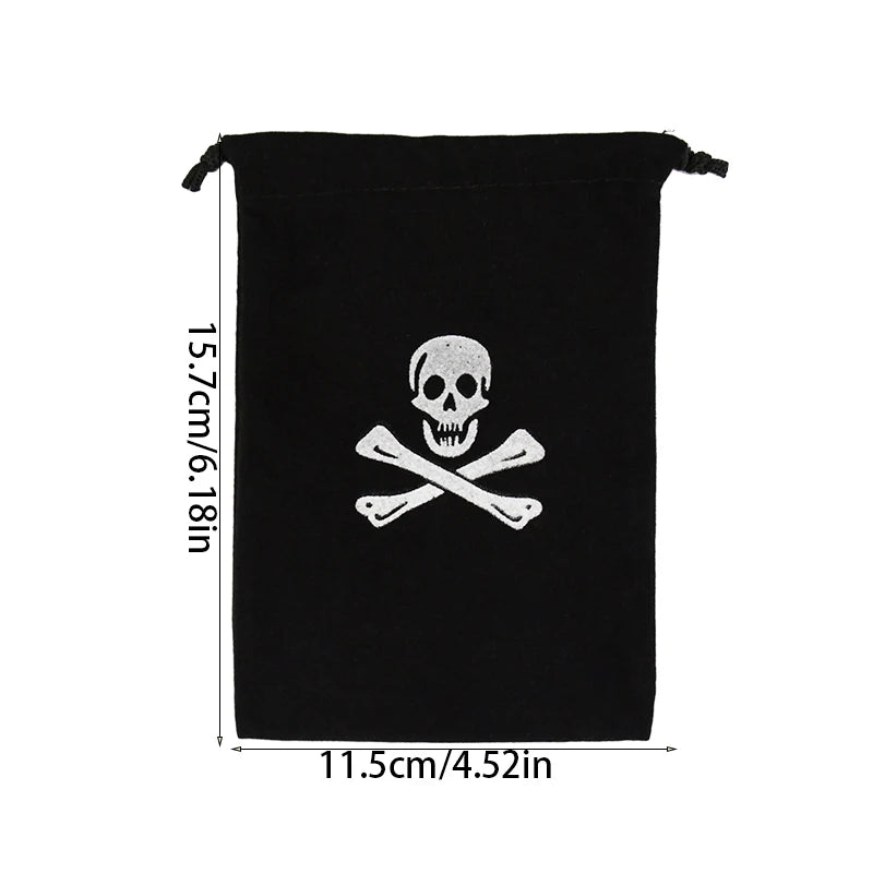 Pirate Captain Hat Costume Accessory for Halloween Parties Kids & Adults