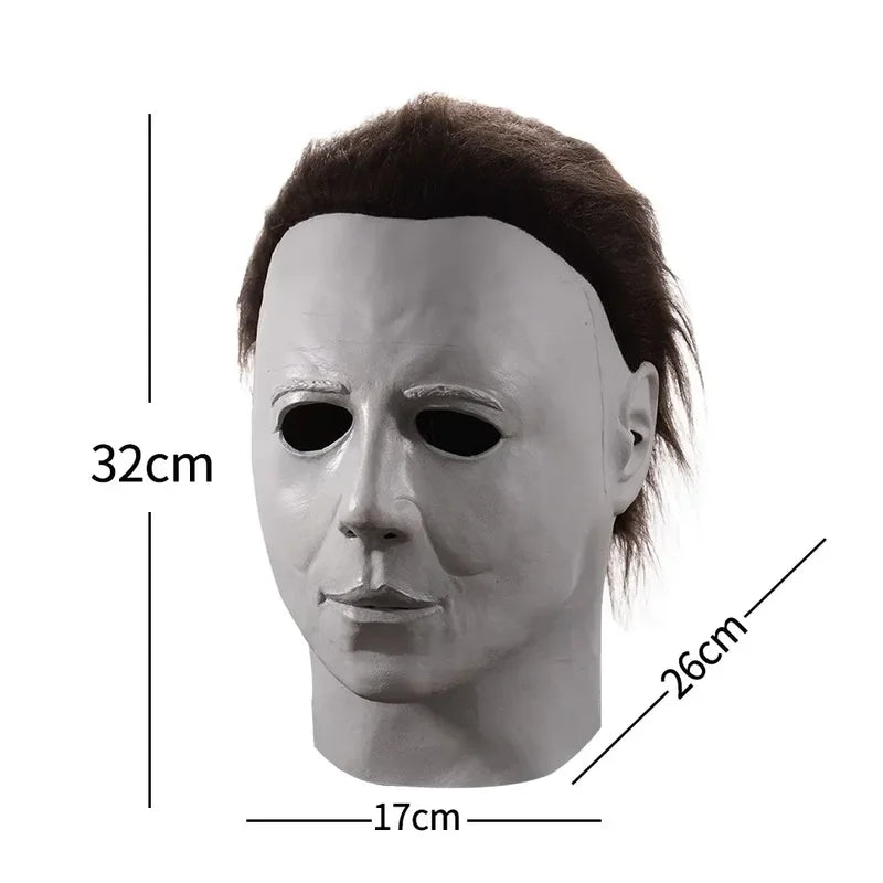 Halloween Michael Myers Latex Mask - Realistic Horror Cosplay Prop