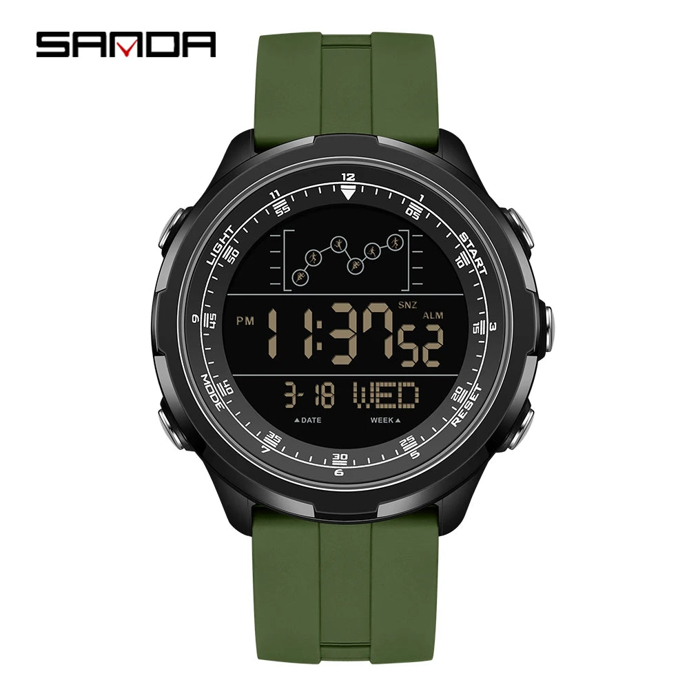 Men's Digital Sports Watch Waterproof Military Alarm Stopwatch Quartz Wristwatch