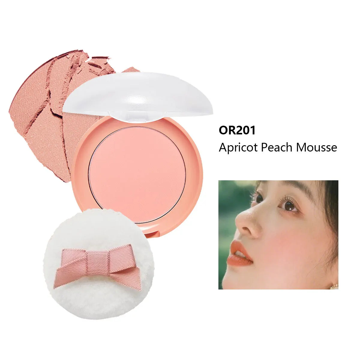 Korean Blusher Powder Set - Multiple Colors, Soft Fine Texture, Compact Makeup